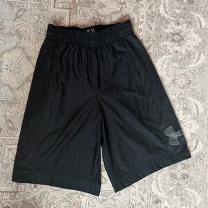 Under Armour Men’s Basketball Shorts Size Small - Black with grey design